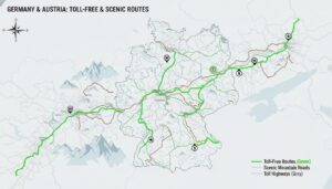 Mautfreie Strecken und alternative Routen: Geld sparen auf deutschen und österreichischen Straßen